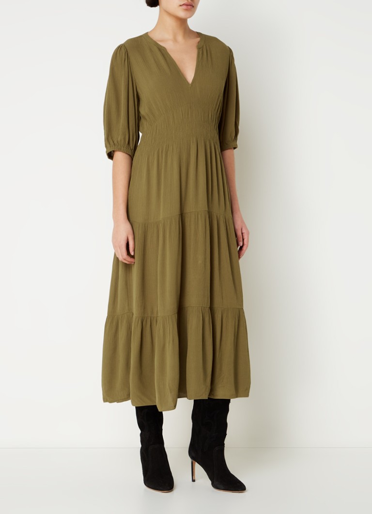 Vestido midi Norma de ba&sh con escote en V