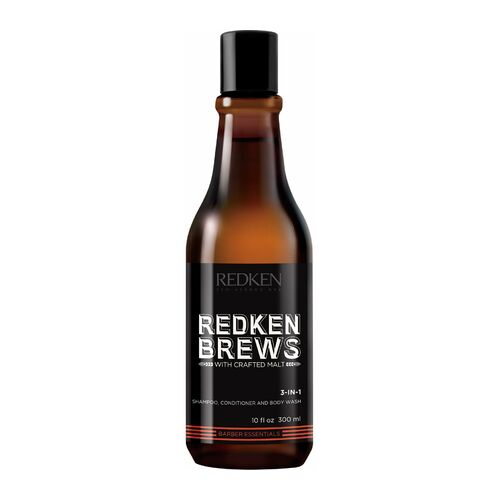 Redken Brews 3-in-1 shampoo ja hoitoaine suihkugeelille 300 ml