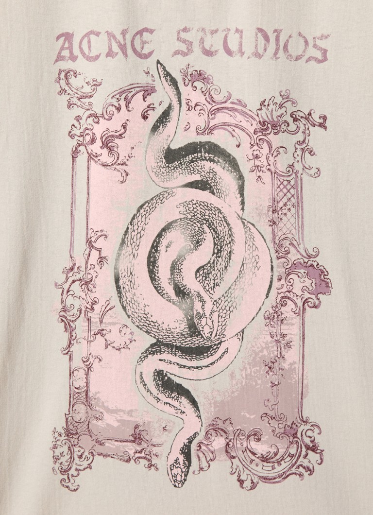 Tricou cu mânecă lungă de la Acne Studios și logo imprimat