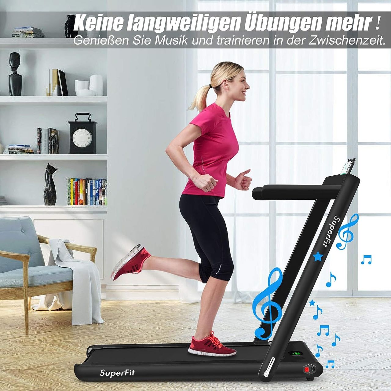 Costway 2 in 1 Laufband klappbar 2,25HP