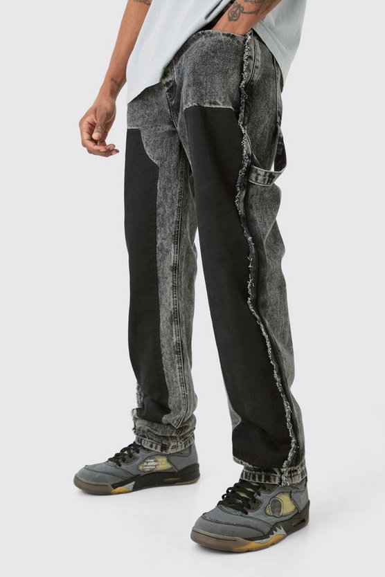 Tall graue Jeans mit geradem Bein