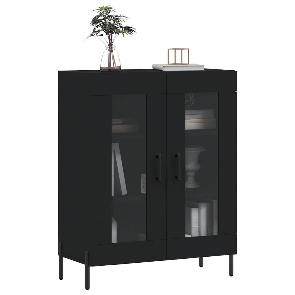 vidaXL Sideboard Sideboard Schwarz 69,5x34x90 cm Holzwerkstoff (1 St)
