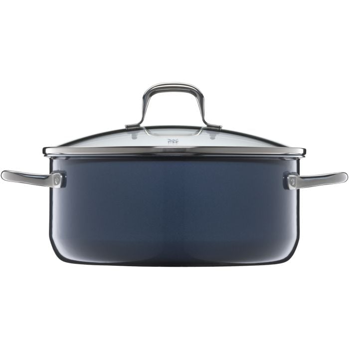 WMF Fusiontec Essential Bratentopf mit Deckel, 20cm Blueberry