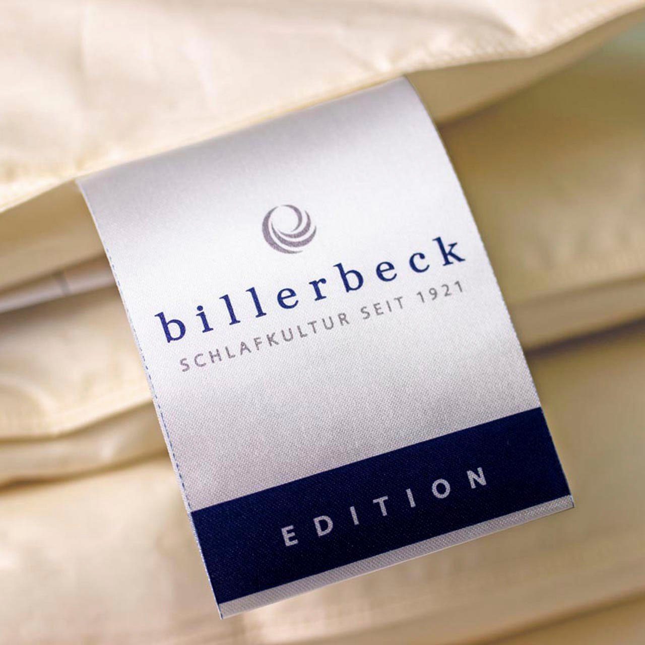 Federkopfkissen E14 Greta, billerbeck, Das Kissen mit dem blauen Engel