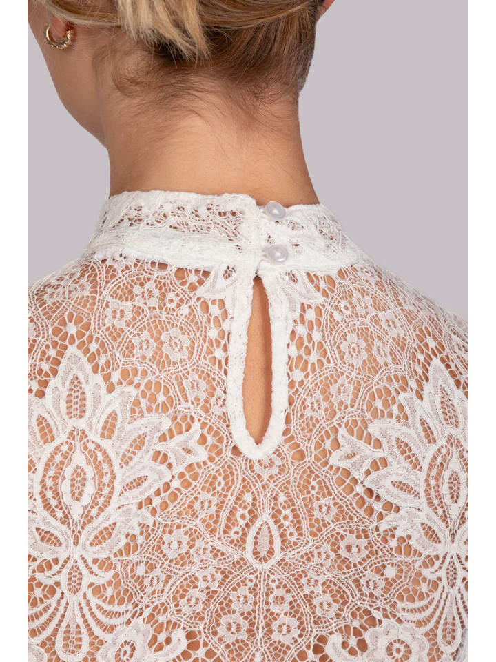 Edelnice Dirndlbluse Sissi creme in weiß günstig kaufen