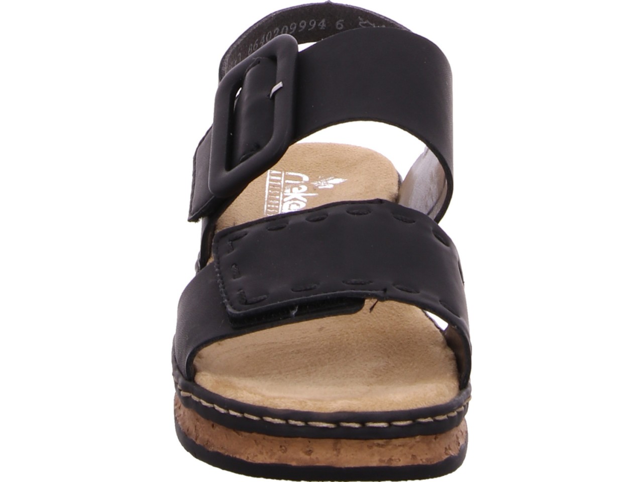 RIEKER Klassische Sandalen schwarz