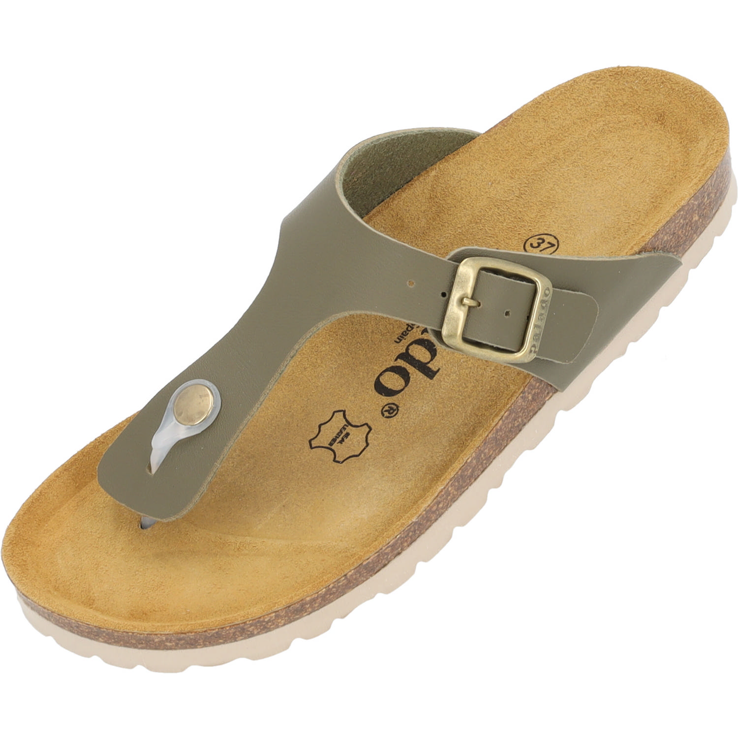 Palado Kos Matt, Zehentrenner, Damen, Khaki