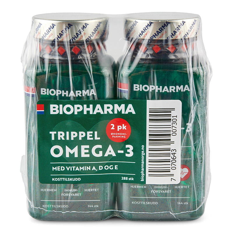 Biopharma Trippel Omega-3 2-pk Biopharma