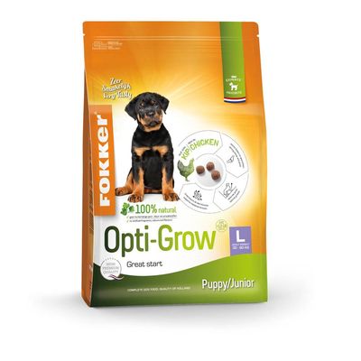 Fokker Puppy/Junior Large Opti-Grow Hundefutter
