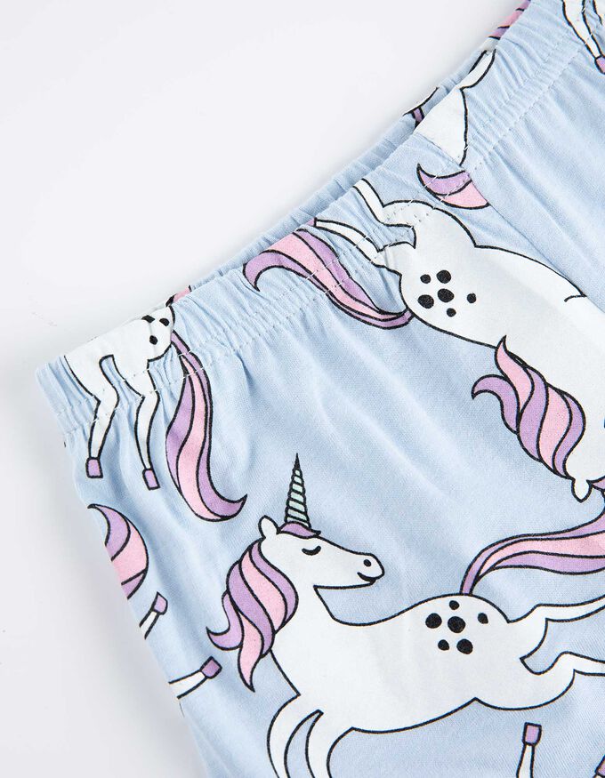Pyjama Set aus Shirt und Shorts - Allover-Print