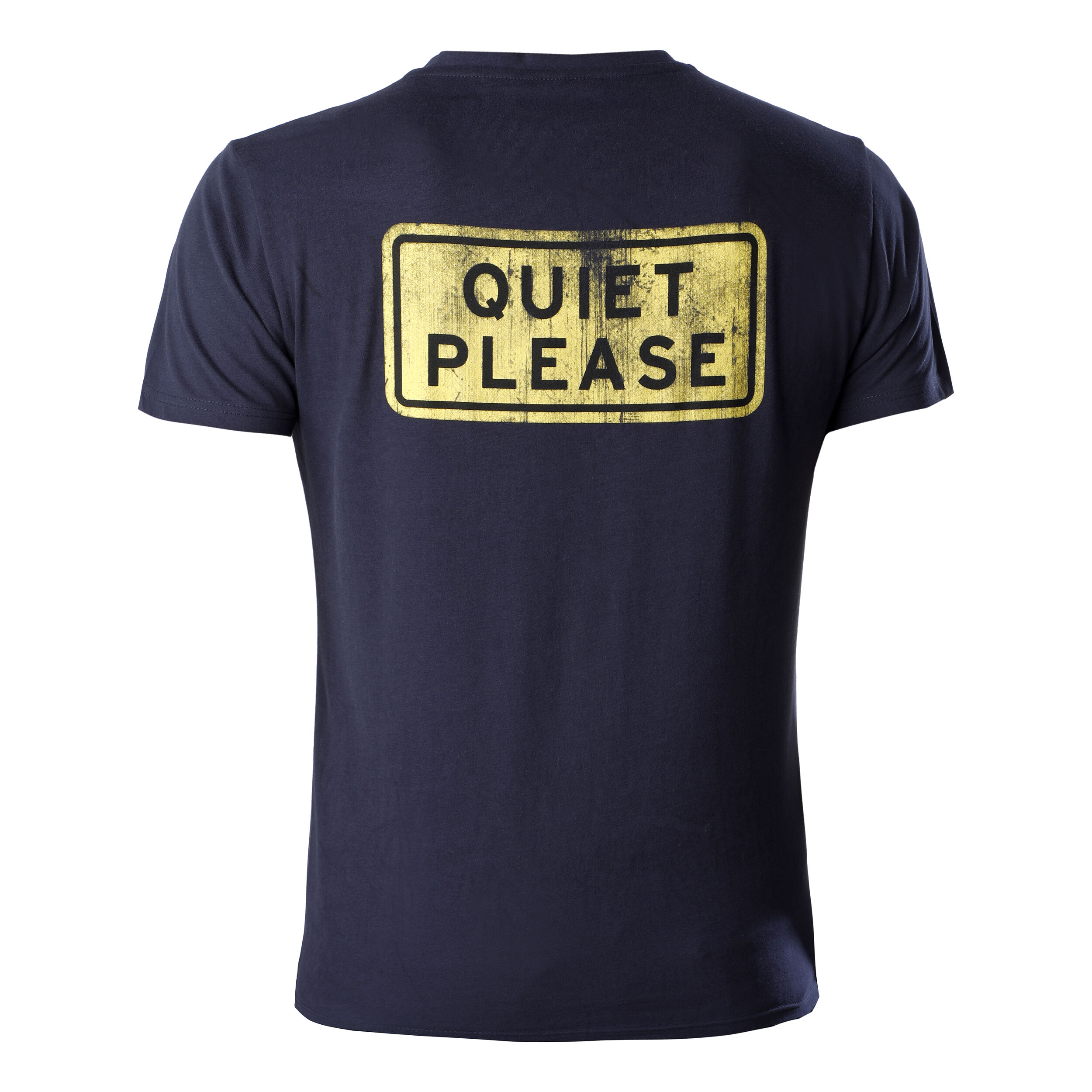 Australia Road Sign T-Shirt Herren - Dunkelblau, Gelb