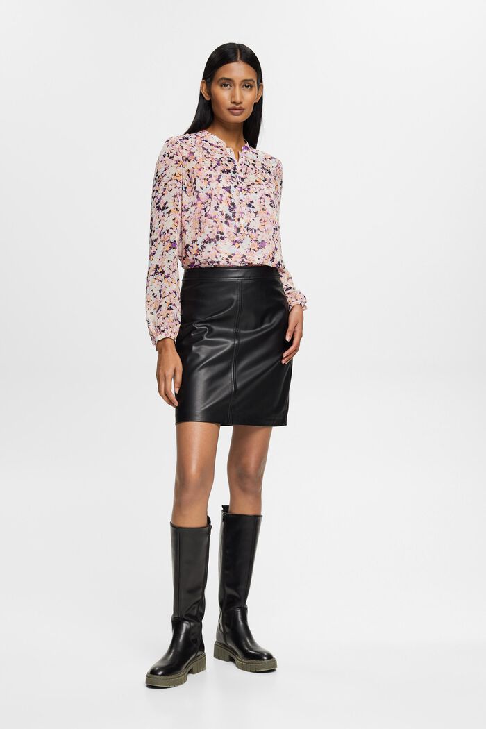 Chiffonbluse mit Muster