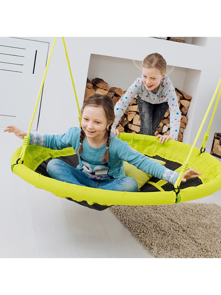 Hudora Nestschaukel in Grün/ Schwarz - Ø 110 cm - ab 3 Jahren günstig kaufen onesize
