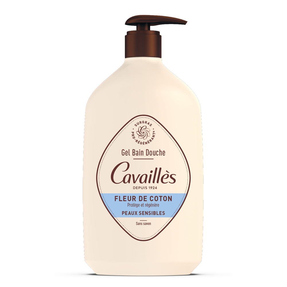 Cavaillès GEL SURGRAS BAIN ET DOUCHE FLEUR DE COTON 1L GEL DOUCHE
