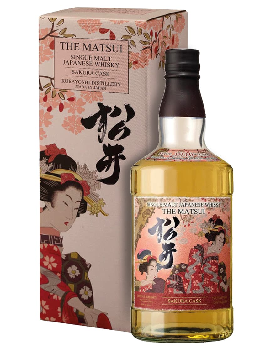 Single Malt Japanese Whisky The Sakura Cask Matsui 0,7 ℓ, En Étui