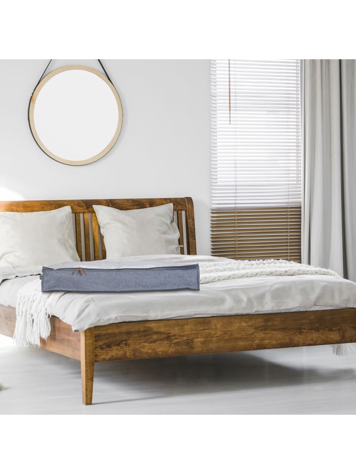 relaxdays 3 x Unterbettkommode in Grau/ Transparent - (B)100 x (H)14 x (T)45 cm günstig kaufen onesize
