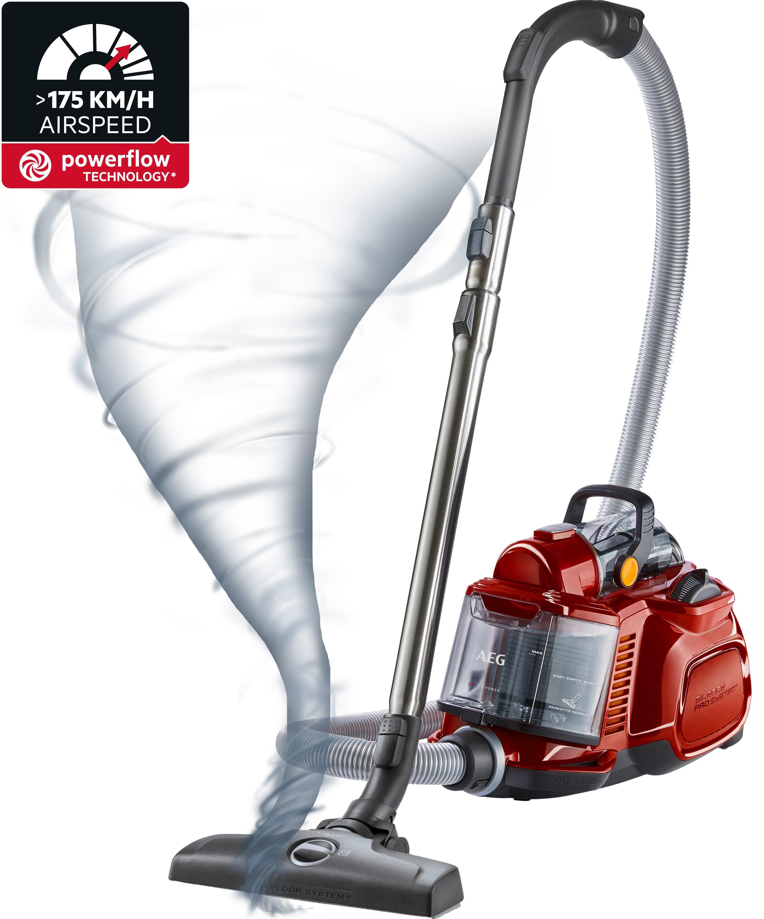 AEG Bodenstaubsauger LX7-2-CR-A, 750 W, beutellos, ideal für Haustierbesitzer, inkl. Spezialdüsen Set, 9 m Aktionsradius