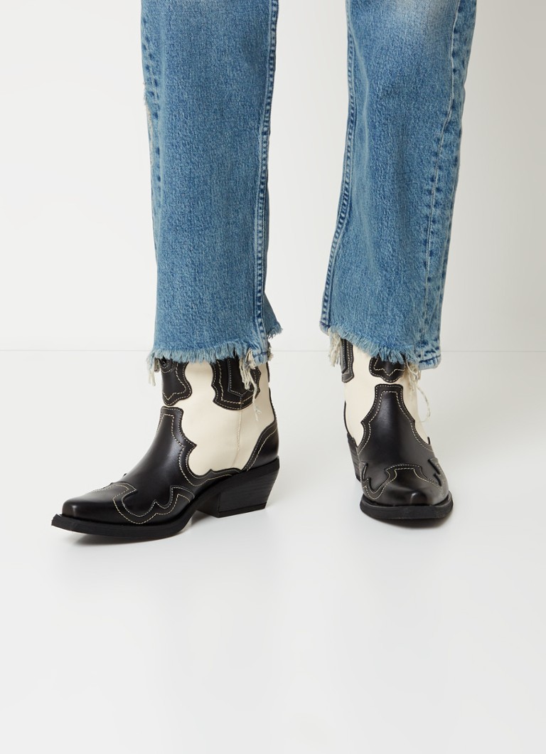 Ghete cowboy din piele Waynoa de la Steve Madden