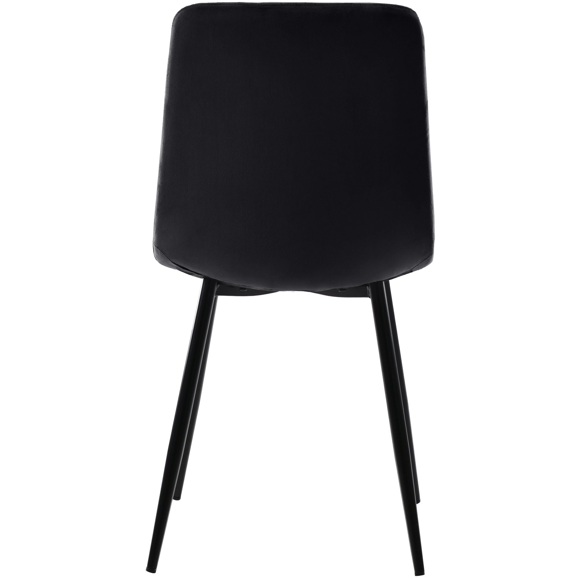 WISHDOR Essgruppe, (Stuhl mit Rückenlehne Nur Stühle, kein Tisch, 4-tlg., Sitzfläche aus Samt Gestell aus Metall), Rechteckiger Marmor Moderner set