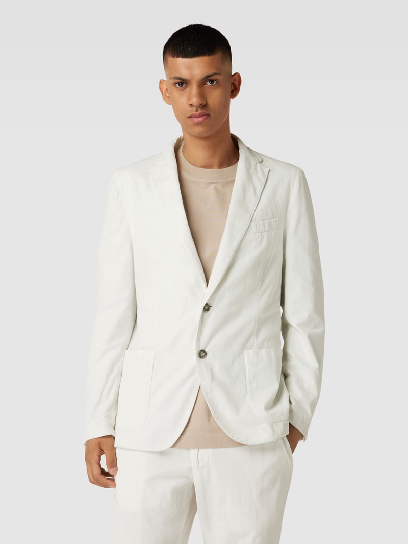 Slim Fit Anzug aus Cord in offwhite