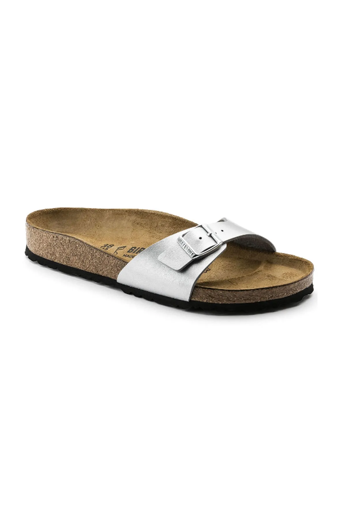 Birkenstock  Pantolette - Grau - Flacher Absatz