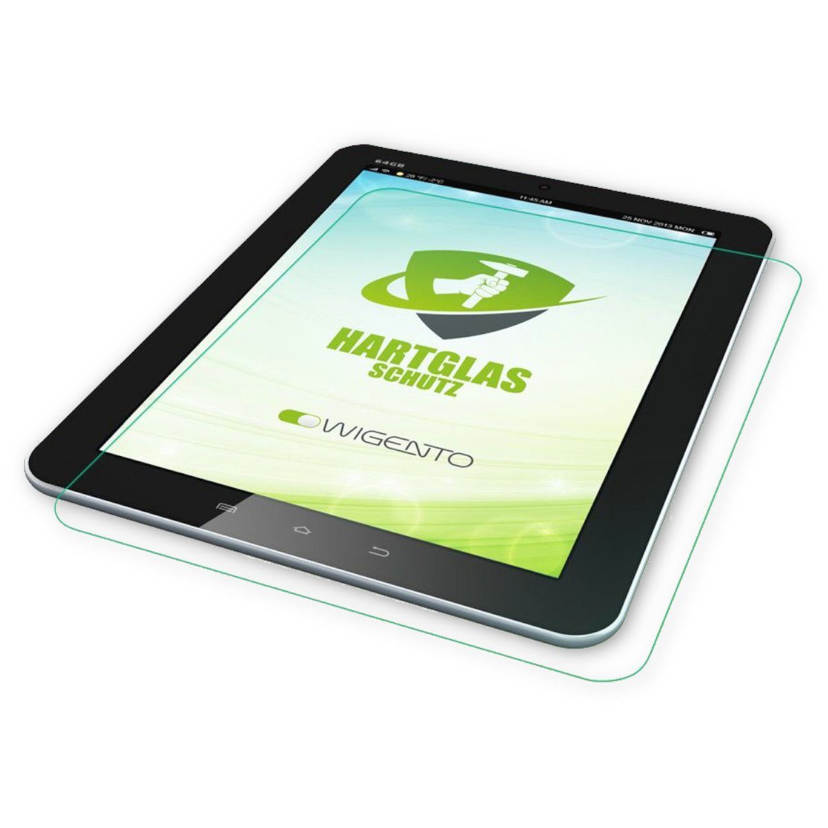 Wigento Tablet-Hülle Für Xiaomi Redmi Pad 2 / SE 1x H9 LCD Display Hart Glas Panzer Folie