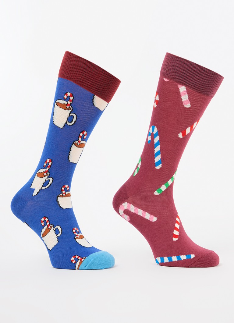 Happy Socks karácsonyi zoknik 2 darabos ajándékdobozban