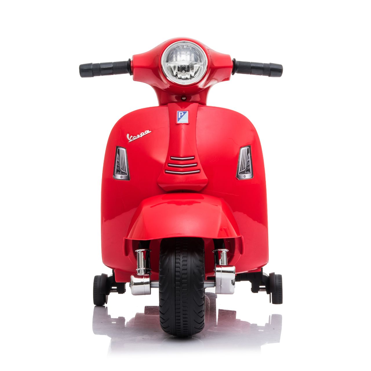 Lemodo Vespa Kinder Elektrofahrzeug, Elektro Motorrad, rot