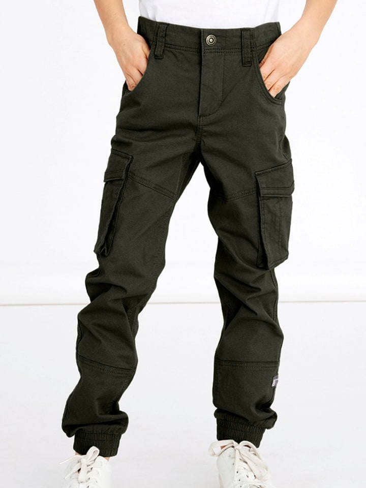 name it Cargo Hose für Jungen Jogger Chino Freizeithose NKMRYAN in Khaki günstig kaufen