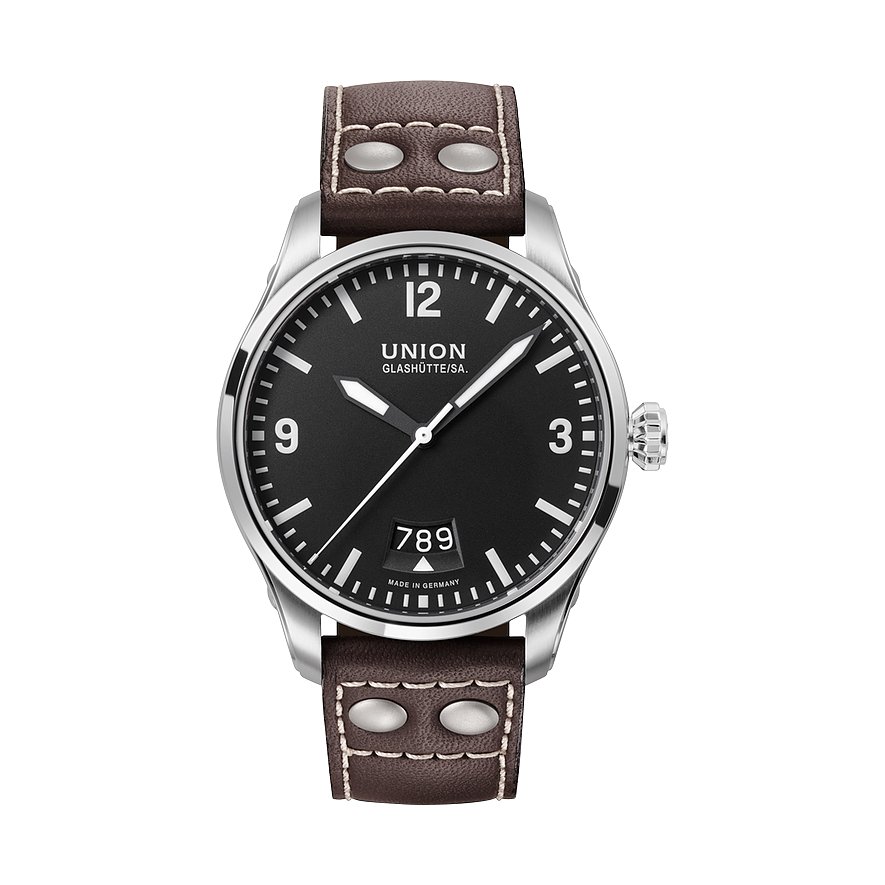 Union Glashütte Herrenuhr Belisar Pilot Datum