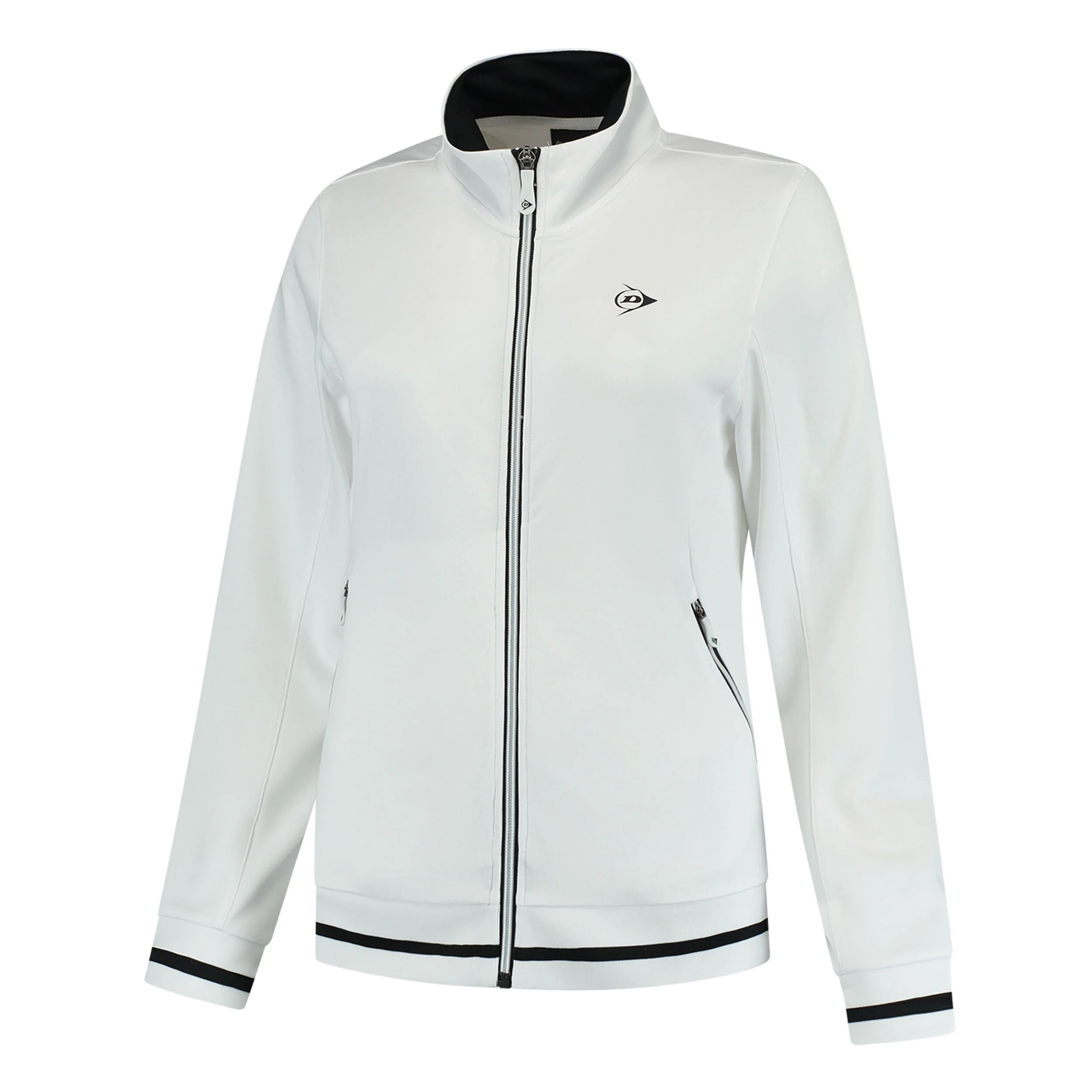 Knitted Trainingsjacke Damen - Weiß