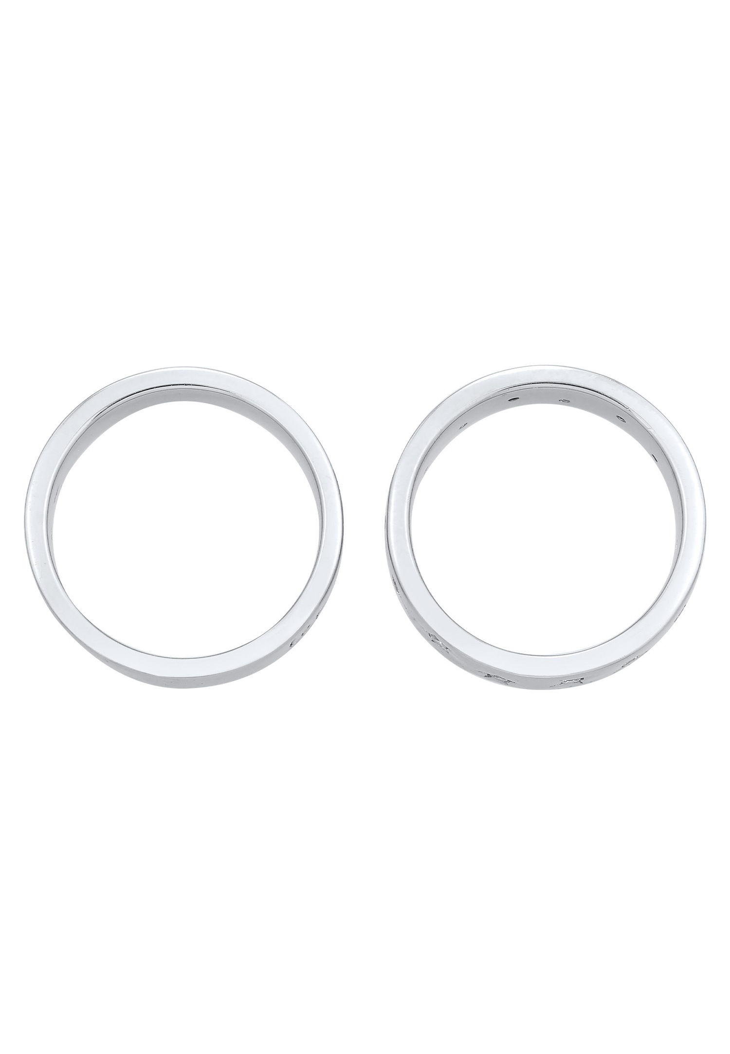 Bague Elli Astro pour femme, deux pièces, avec cristal de zircone cubique, en argent sterling 925