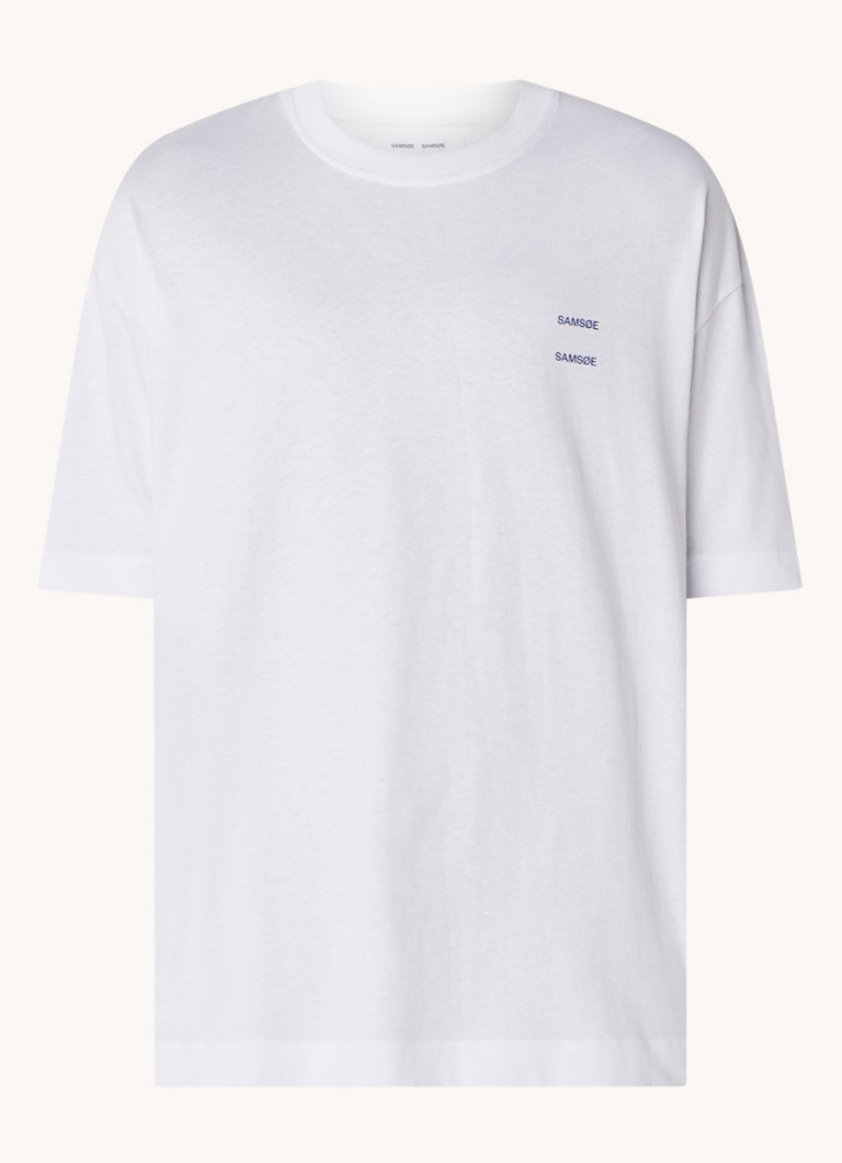 T-shirt SAMSØE SAMSØE Joel με λογότυπο από οργανικό βαμβάκι