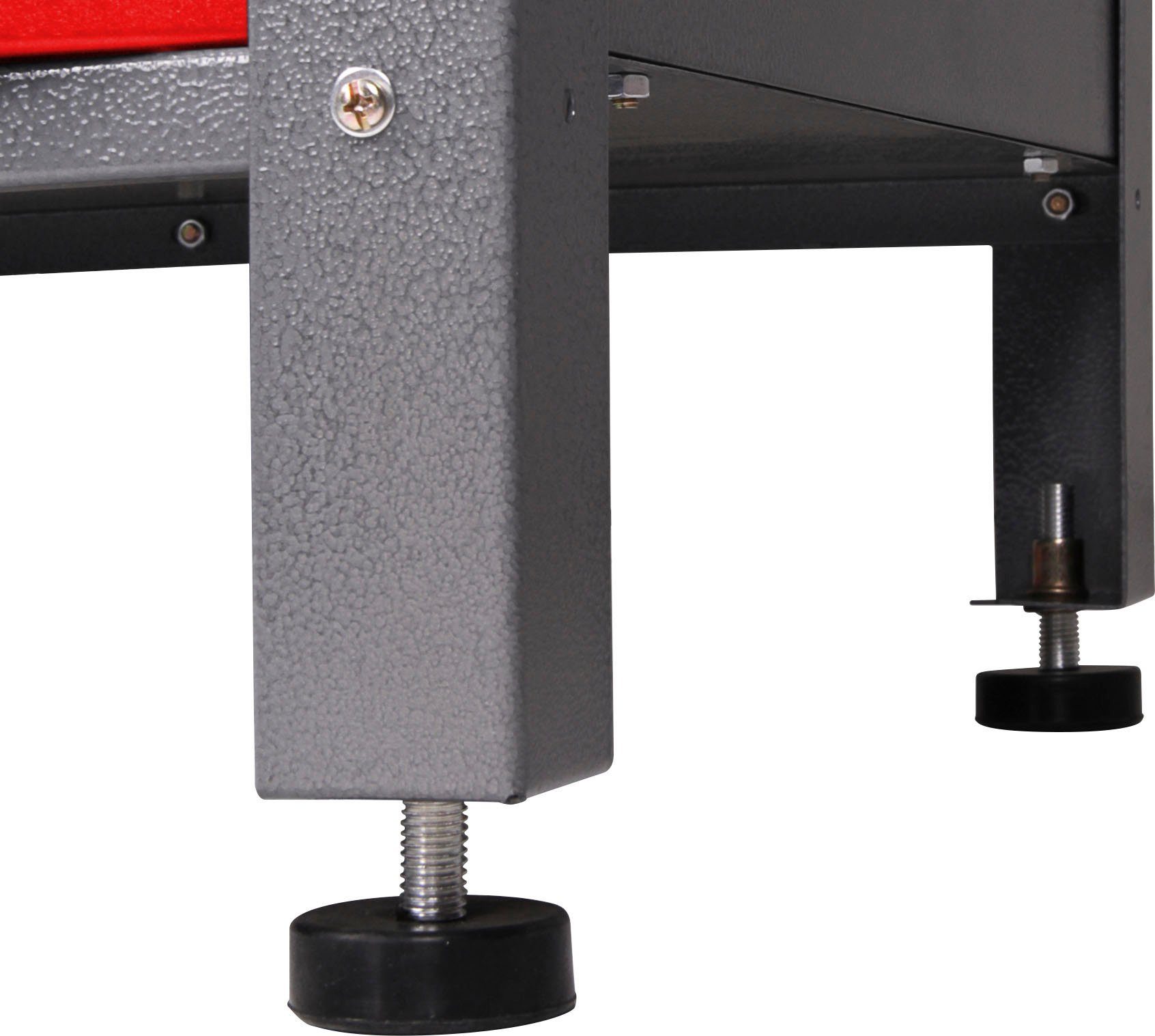 ONDIS24 Werkstatt-Set, 2x Werkbank, 2x Werkstattschrank, 2x Lochwand
