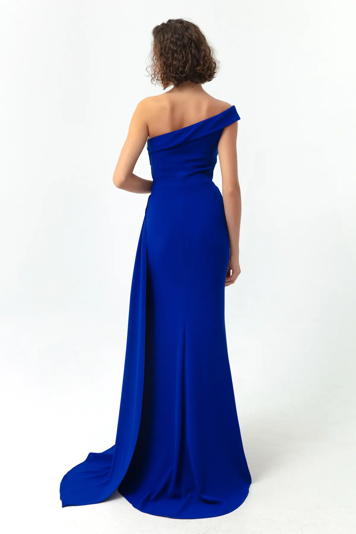 Lafaba  Saks One-Shoulder Stone Long Abendkleid für Damen