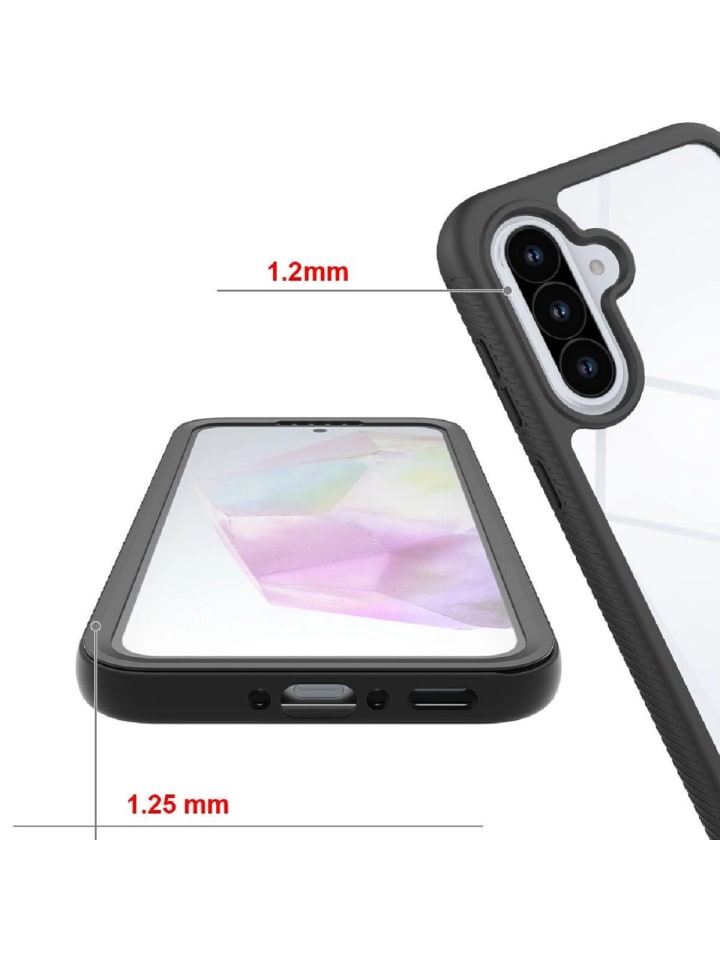 TechProtect Tech-Protect Defense Case 360 Grad Rundumschutz Handyhülle vorne in Schwarz günstig kaufen S