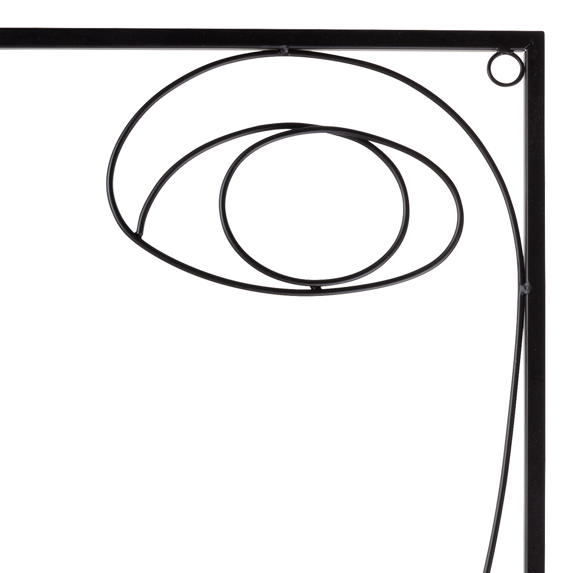 Metall-Wandbild mit Gesicht