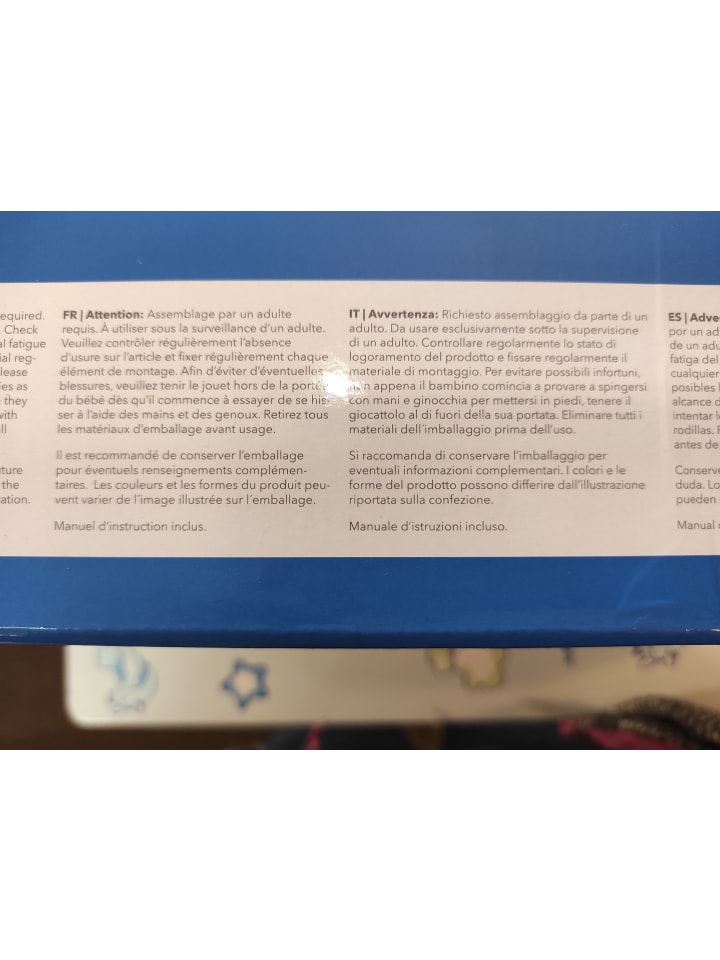 Bieco Spielwaren Spielbogen aus Holz Höhenverstellbar - ab Geburt in Blau günstig kaufen onesize