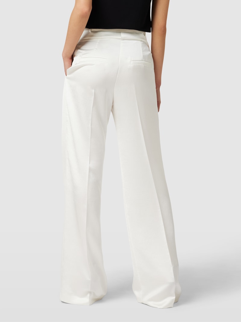 Hose mit Bundfalte Modell 'Himia' in offwhite
