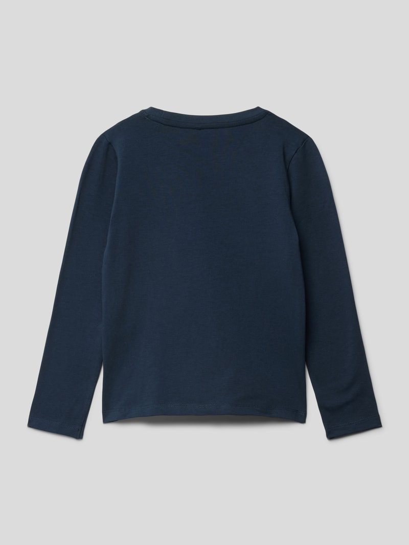 Longsleeve mit Motiv-Print in blau
