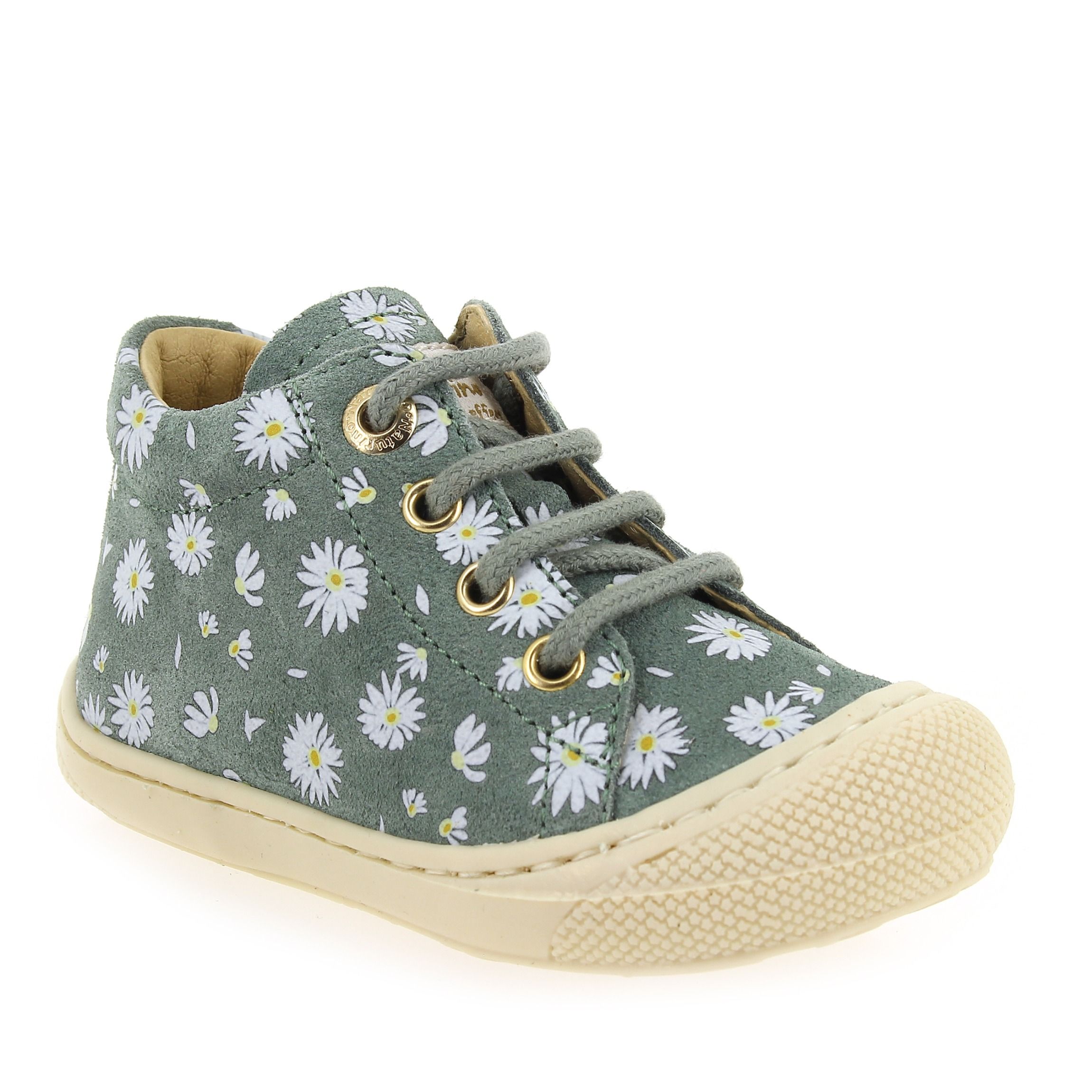 Naturino  COCOON SUEDE PR - Kaki Blanc