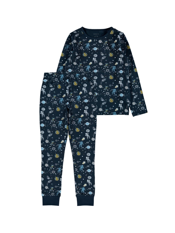 name it Schlafanzug lang in dark sapphire günstig kaufen