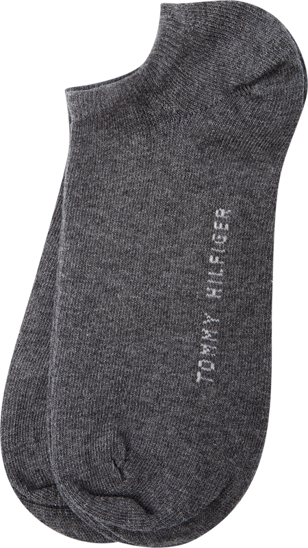 Sneakersocken im 2er-Pack in mittelgrau meliert
