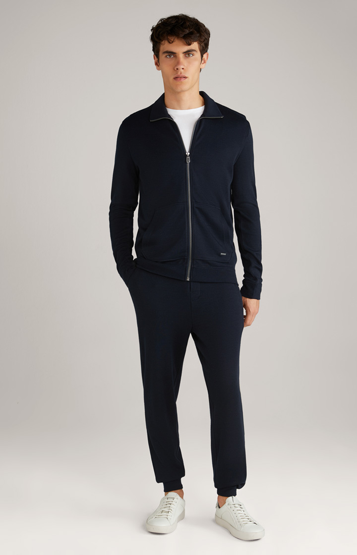 Loungewear Sweatjacke in Dark Blue