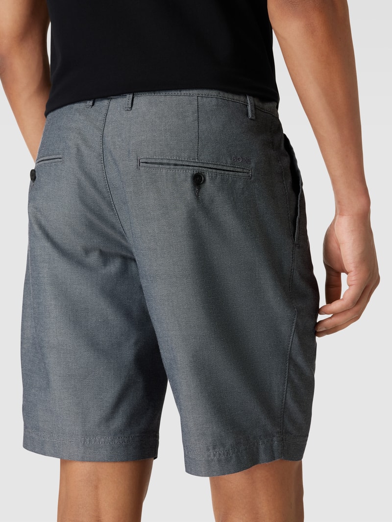 Chino-Shorts mit französischen Eingrifftaschen Modell 'Slice' in marineblau