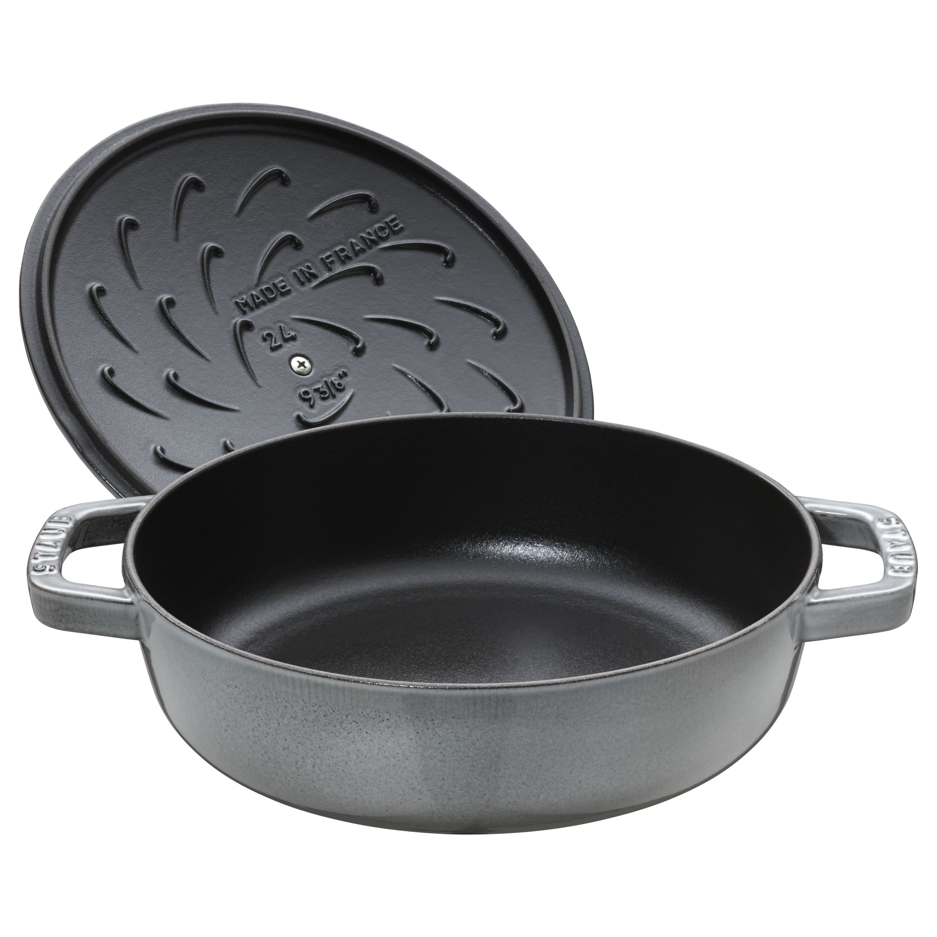 Bräter mit Chistera Drop-Structure 28 cm, Gusseisen