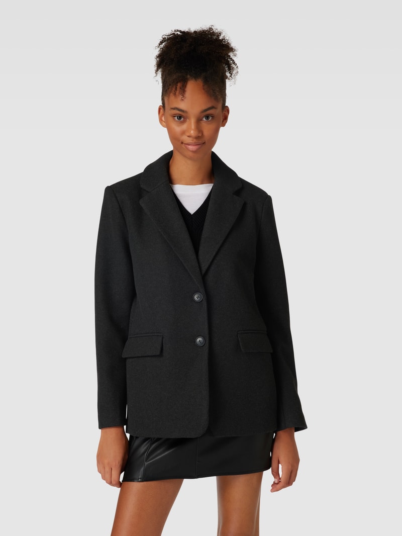 Blazer mit Knopfverschluss Modell 'WEMBLEY' in dunkelgrau