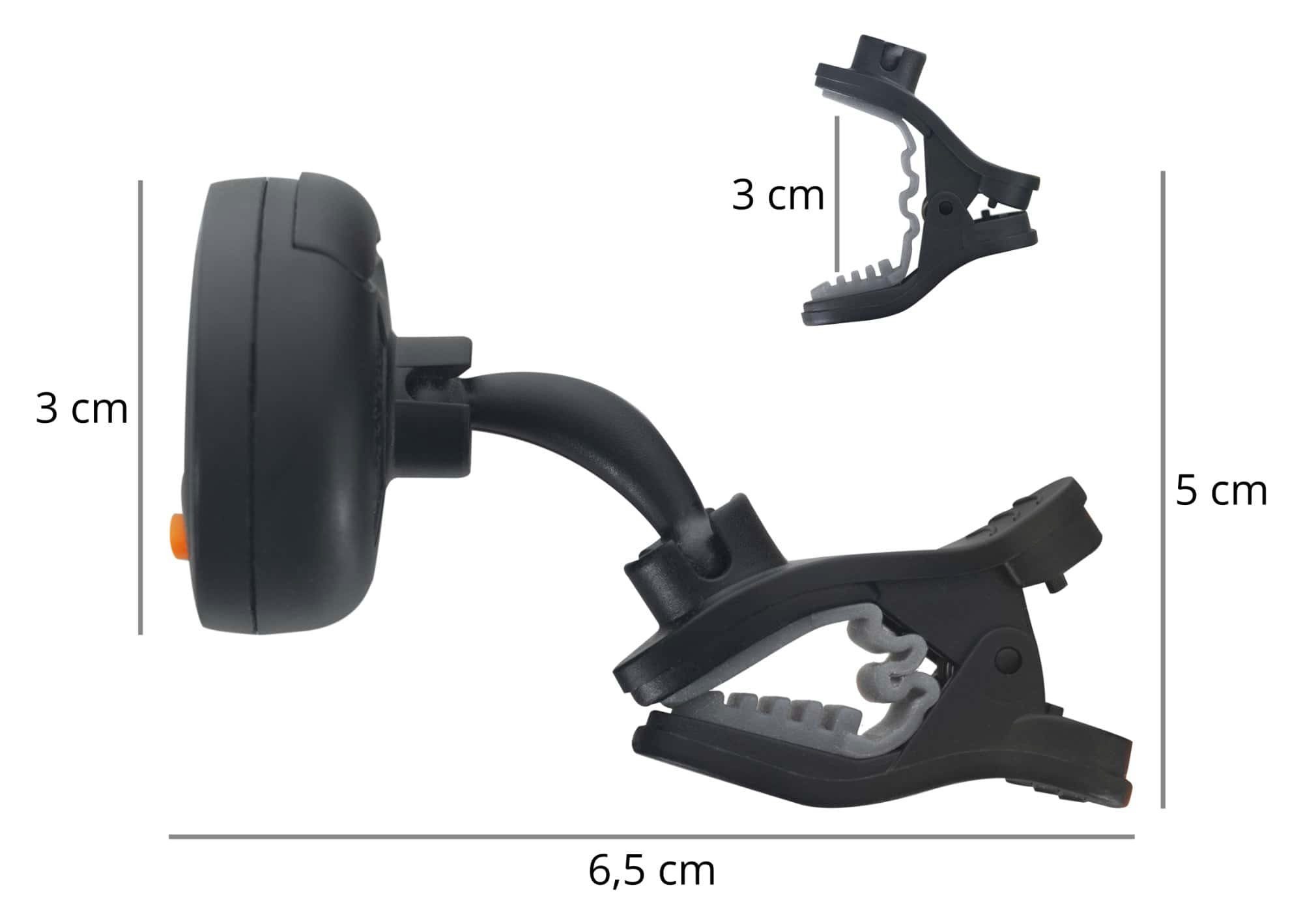 Classic Cantabile Stimmgerät T-36 Mini-Multi-Color Clip Tuner, (inkl. Knopfbatterie, 2-tlg), mit 5 Stimmmodi - geeignet für Gitarre, Bass, Ukulele & Violine