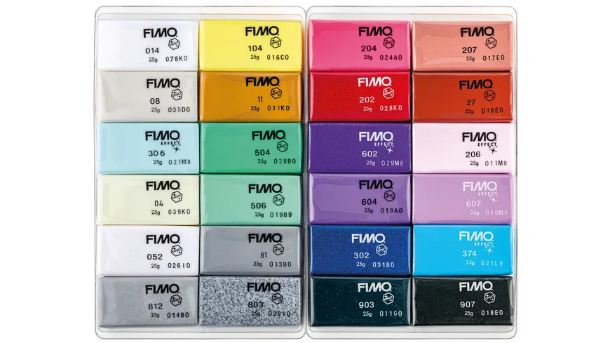 STAEDTLER Modelliermasse FIMO® effect 24er Materialpackung 600 g