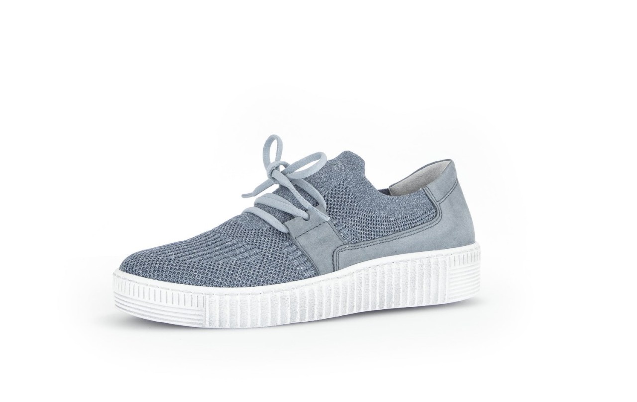 GABOR Freizeit Schnürer blau Gabor Fashion Sneaker low 43.335.46 blau
